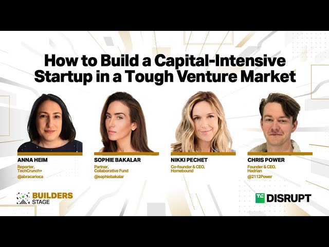 How to Build a Capital-Intensive Startup in a Tough Venture Market: